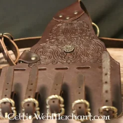 Baldric à Pinède Décoré, Marron -France Épées médiévales Soldes 2023 baldric a pinede decore marron 2