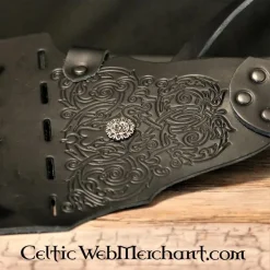 Baldric à Pinède Décoré, Marron -France Épées médiévales Soldes 2023 baldric a pinede decore marron 4