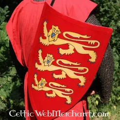 Deepeeka Bouclier Avec Héraldique Anglaise Grande -France Épées médiévales Soldes 2023 bouclier avec heraldique anglaise grande 2