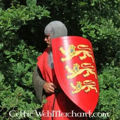 Deepeeka Bouclier Avec Héraldique Anglaise Grande -France Épées médiévales Soldes 2023 bouclier avec heraldique anglaise grande 3