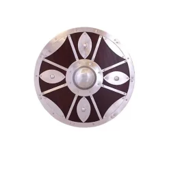 Deepeeka Bouclier Rond Décoré D'acier