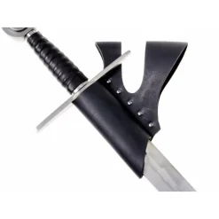 Chevalier Porte-épée à Double Boucle De Ceinture, Noir -France Épées médiévales Soldes 2023 chevalier porte epee a double boucle de ceinture n 2