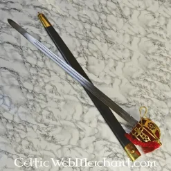 Deepeeka Epée Broadsword à Garde En Panier, 1828 -France Épées médiévales Soldes 2023 epee broadsword a garde en panier 1828 4