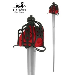 Hanwei Epée Broadsword à Garde En Panier, Battle-ready (émoussé 3 Mm)