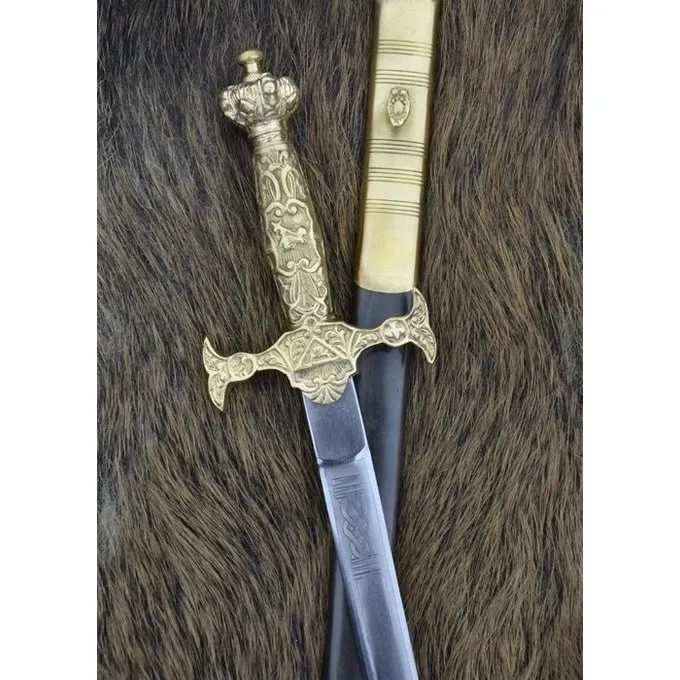 Deepeeka Épée De Cérémonie, Poignée Dorée 3 Deepeeka Épée De Cérémonie, Poignée Dorée