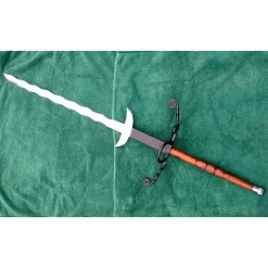 Flamberge Avec Poignée En Bois -France Épées médiévales Soldes 2023 flamberge avec poignee en bois 3