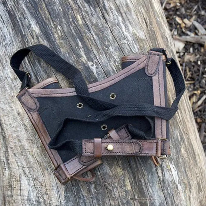 Epic Armoury Porte épée RFB Double LARP, Brun-noir 7 Epic Armoury Porte épée RFB Double LARP, Brun-noir – Image 5