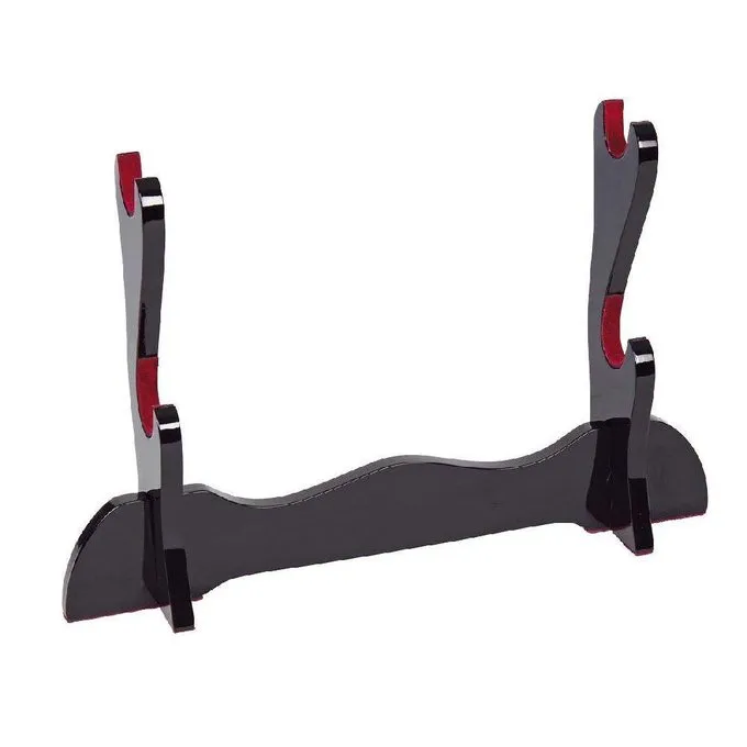 Stand De Katana De Luxe (deux épées De Samouraï) 3 Stand De Katana De Luxe (deux épées De Samouraï)